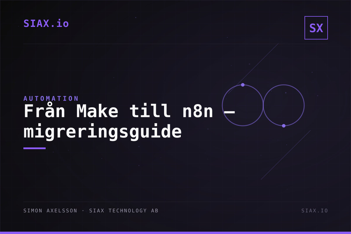 Från Make till n8n: Steg-för-steg migreringsguide