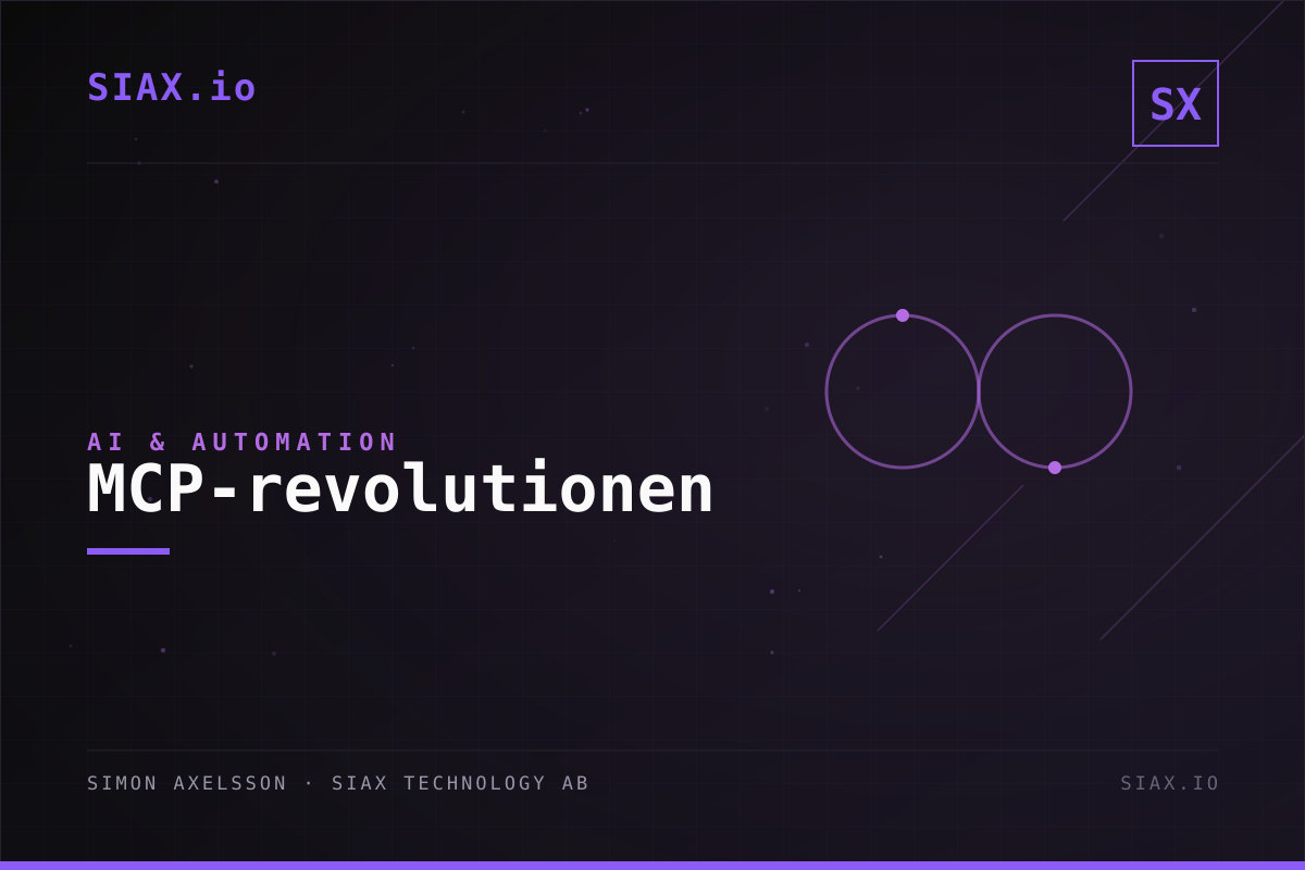 MCP-revolutionen: Hur Model Context Protocol förändrar allt