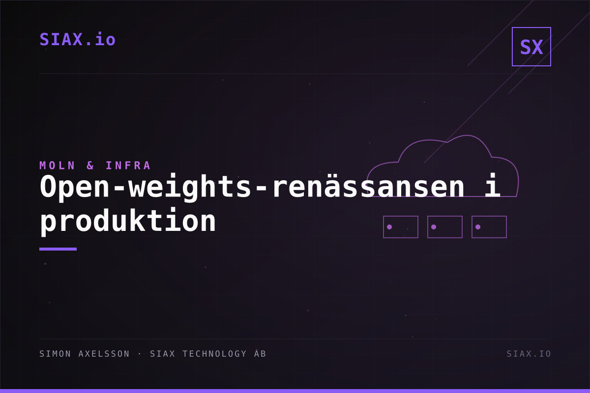 Open-weights-renaissansen: Llama 4.X, Mistral och Gemma 4 i produktion