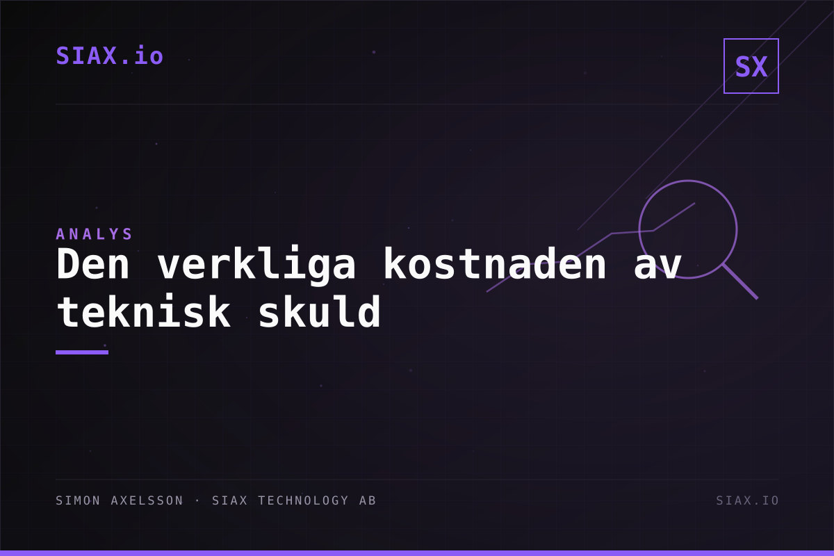 Den verkliga kostnaden av teknisk skuld: Ett ramverk för prioritering