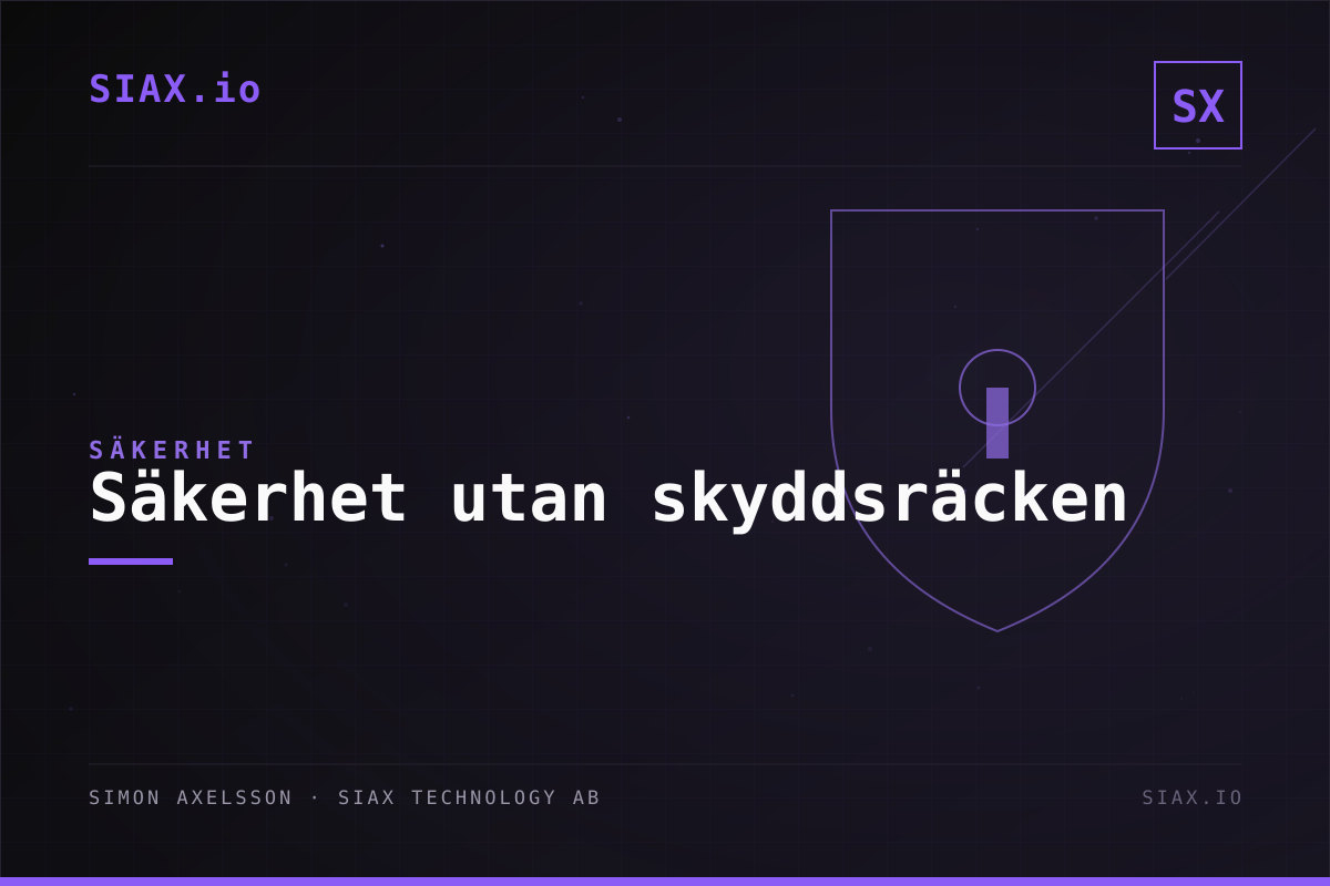Säkerhet utan skyddsräcken – Filosofin bakom Mythos