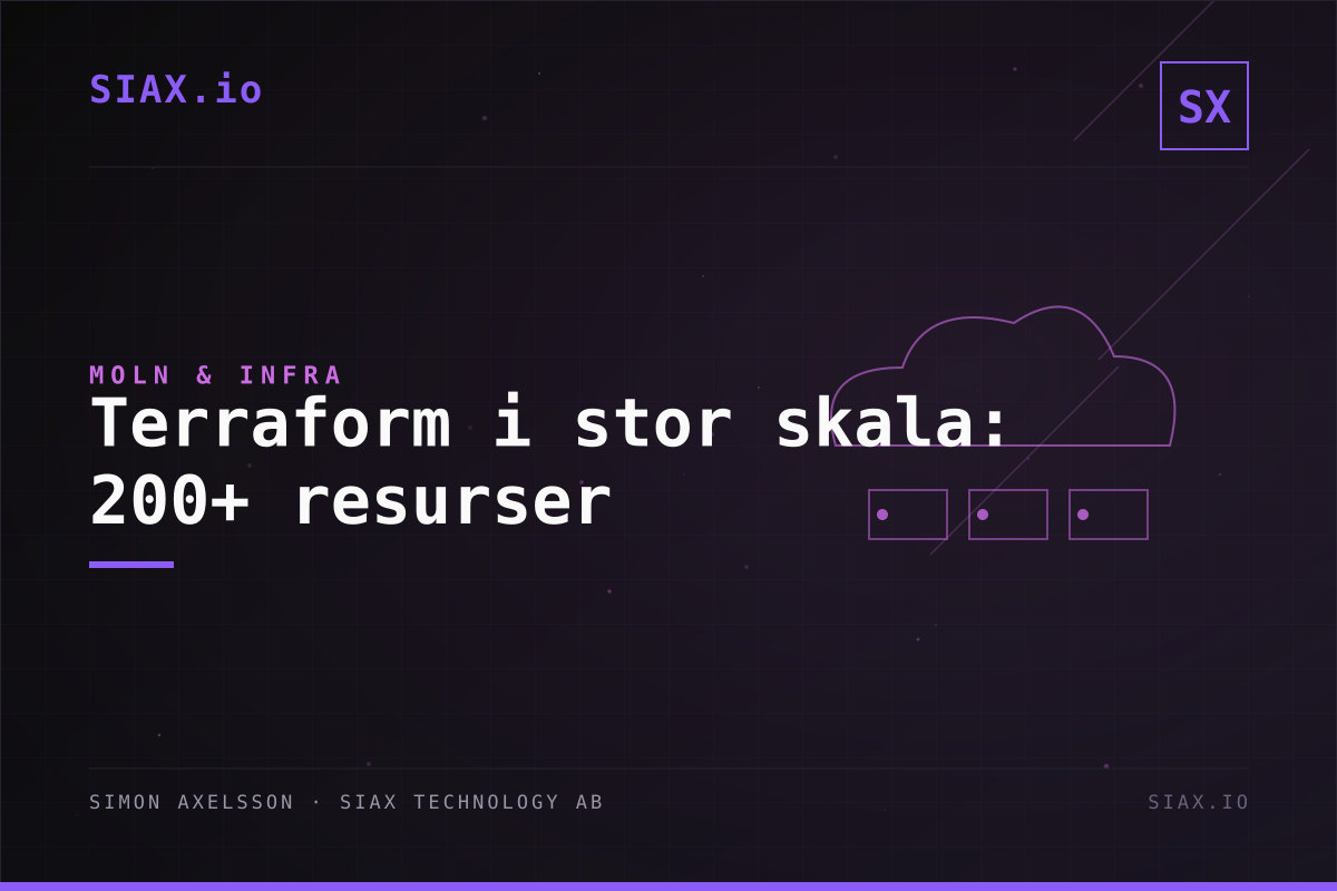 Terraform i stor skala: Hantera 200+ resurser utan att bli galen